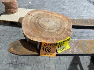 Rosewood Schijf, Dikte 75mm, Ø 400mm